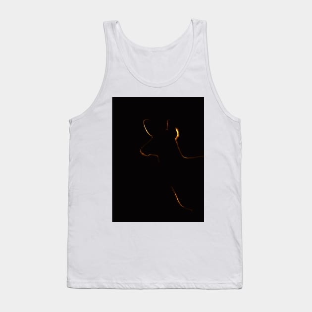 Sunset Doe - White-tailed deer Tank Top by Jim Cumming